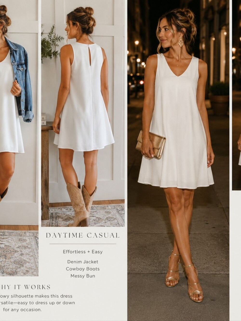 Zara White Sleeveless Mini Shift Dress